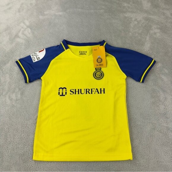 Cristiano Ronaldo NWT Kids Soccer Jersey, Shorts & Socks Sz 16 Al Nassar Soccer - Picture 11 of 16